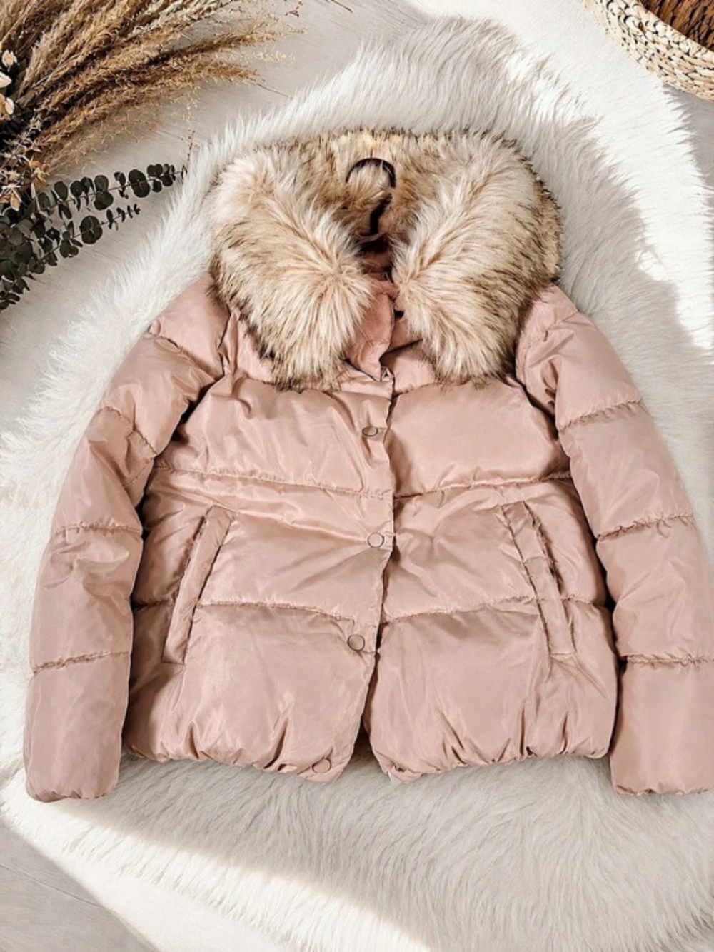 The Chateau Pink Blush Puffer Jacket